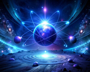 Wall Mural - planets and galaxies in space. illustration for your design.
