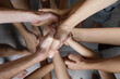 © artmim - Many handshake. Many human hand. Success, partnership and friendship concept