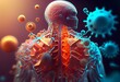Digital Immunity and Digital Immune System - DIS - Conceptual Illustration. Generative AI