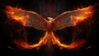 mythical phoenix flames