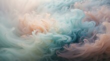 Colorful Swirls Of Water. Generative AI.