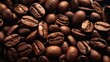 gourmet espresso beans closeup view background