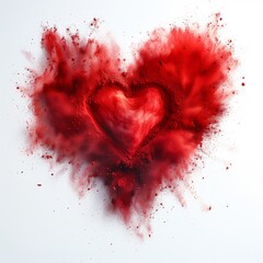 Wall Mural - heart made of paint splashes