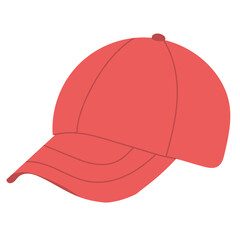 Wall Mural - red cap on a white background vector