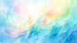 © AYANO - カラフルで抽象的な波のような模様の水彩イラスト背景