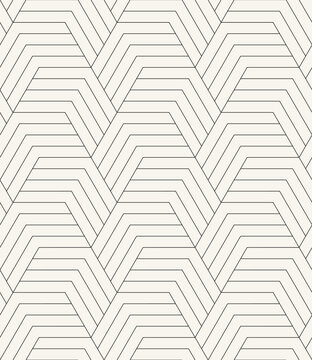 Vector seamless pattern. Modern stylish texture. Repeating geometric tiles. Linear chevron grid.
