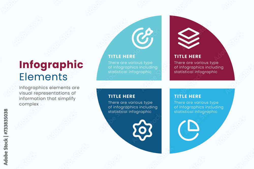 Vector circle Infographic design template with icons, Can be used for ...