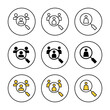 © Lunaraa - Hiring icon set vector. Search job vacancy sign and symbol. Human resources concept. Recruitment