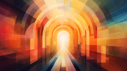 Wall Mural - abstract colorful empty easter tomb concept.