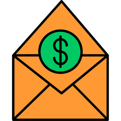 Sticker - Salary Mail Icon