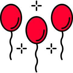 Sticker - Balloons Icon