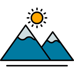 Sticker - Mountain Icon