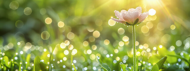 Wall Mural - grass and flowers