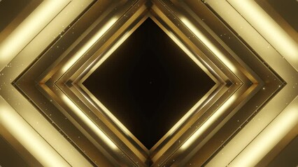 Wall Mural - abstract imagery showcasing a rich golden diamond shape, with a deep black center, surrounded by lay