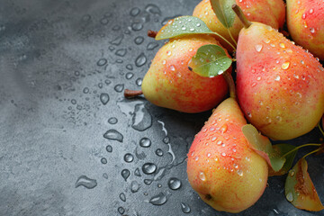 Wall Mural - Bunch of Pears on Table