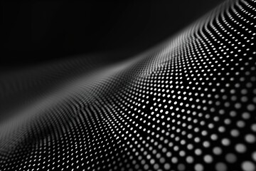 Abstract black dot pattern texture with circle halftone dots