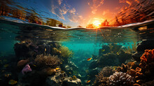 Underwater Morning: Bright Shades Of The Rising Sun Create An Incredible Color Show Under Wat