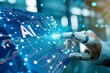 © Maki_Japan - 「AI」の文字が入ったグラフィック（テクノロジー・生成AI・人工知能・機械学習）