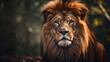 Close up of a lion in 16:9
