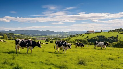 Poster - pasture farmer cows