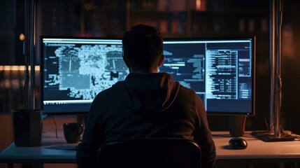 Programmers sit in front of the computer and write the source code and make changes to it