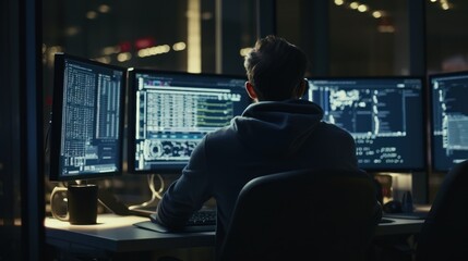 Programmers sit in front of the computer and write the source code and make changes to it