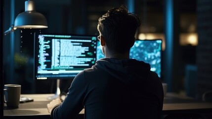 Programmers sit in front of the computer and write the source code and make changes to it