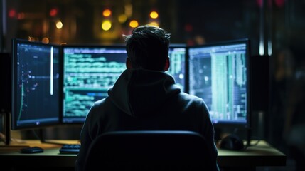Programmers sit in front of the computer and write the source code and make changes to it