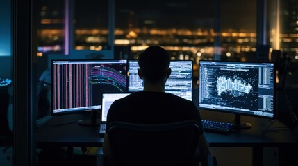 Programmers sit in front of the computer and write the source code and make changes to it