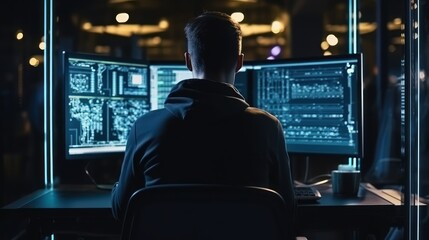 Programmers sit in front of the computer and write the source code and make changes to it