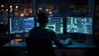 © Damian Sobczyk - Programmers sit in front of the computer and write the source code and make changes to it