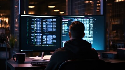 Programmers sit in front of the computer and write the source code and make changes to it