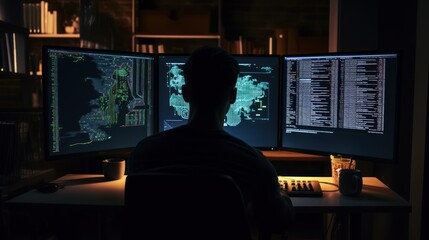 Programmers sit in front of the computer and write the source code and make changes to it