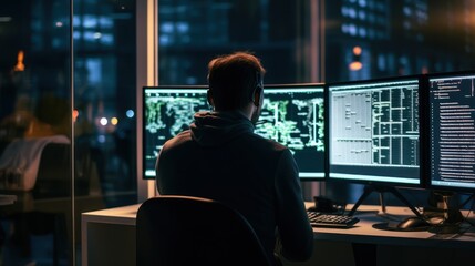 Programmers sit in front of the computer and write the source code and make changes to it