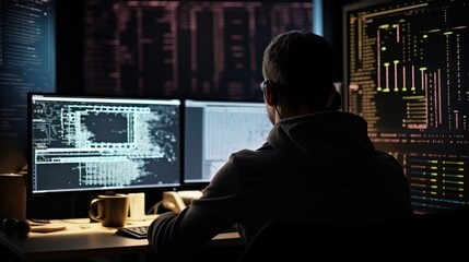 Programmers sit in front of the computer and write the source code and make changes to it