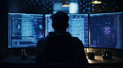 Programmers sit in front of the computer and write the source code and make changes to it