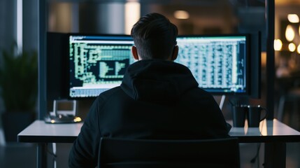 Programmers sit in front of the computer and write the source code and make changes to it