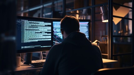 Programmers sit in front of the computer and write the source code and make changes to it