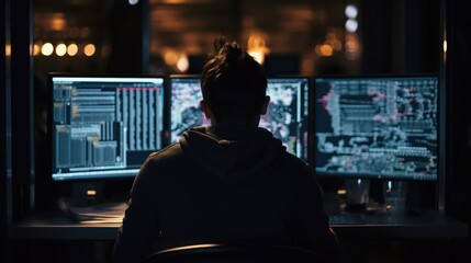 Programmers sit in front of the computer and write the source code and make changes to it