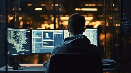 Programmers sit in front of the computer and write the source code and make changes to it