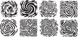 irregular abstract circular swirl patterns