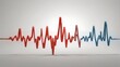 © Nadeesha - heart rate pulse in a white background, health concept