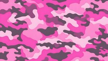 Military Camouflage Seamless Pink Pattern Background