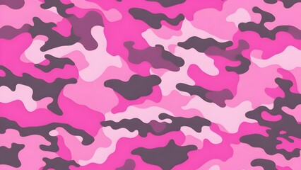Military camouflage seamless pink pattern background