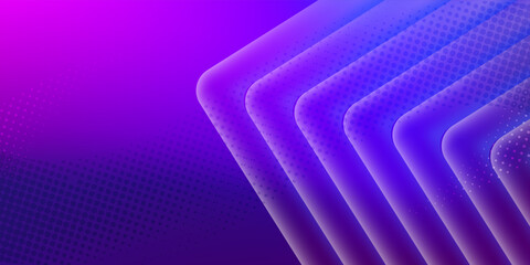 Abstract background vector overlap layer on purple-blue space for background design.