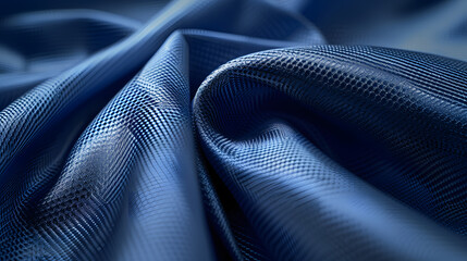 close up of blue fabric