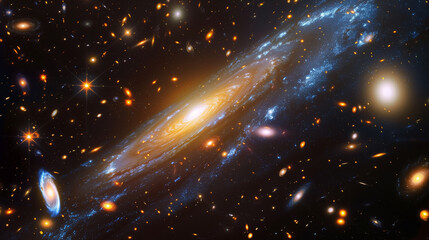 galaxies and stars in the universe