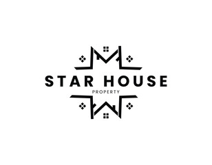 Poster - Star House Property Business Logo Design Template