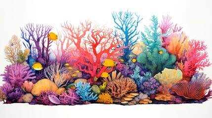 Wall Mural - underwater coral clipart