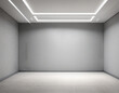 © SR07XC3 - Minimalist Empty Grey Studio Room for Product Display